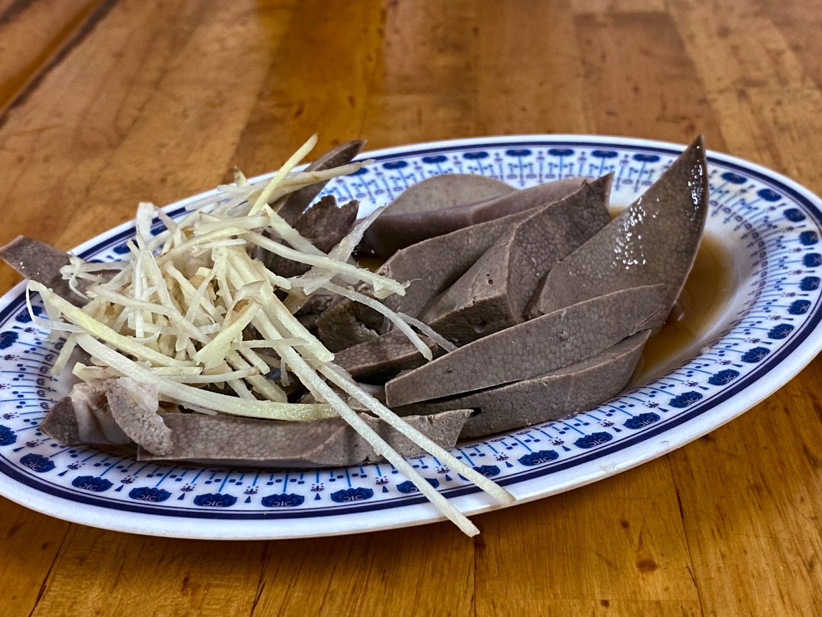 蘆洲大廟口切仔麵 豬肝
