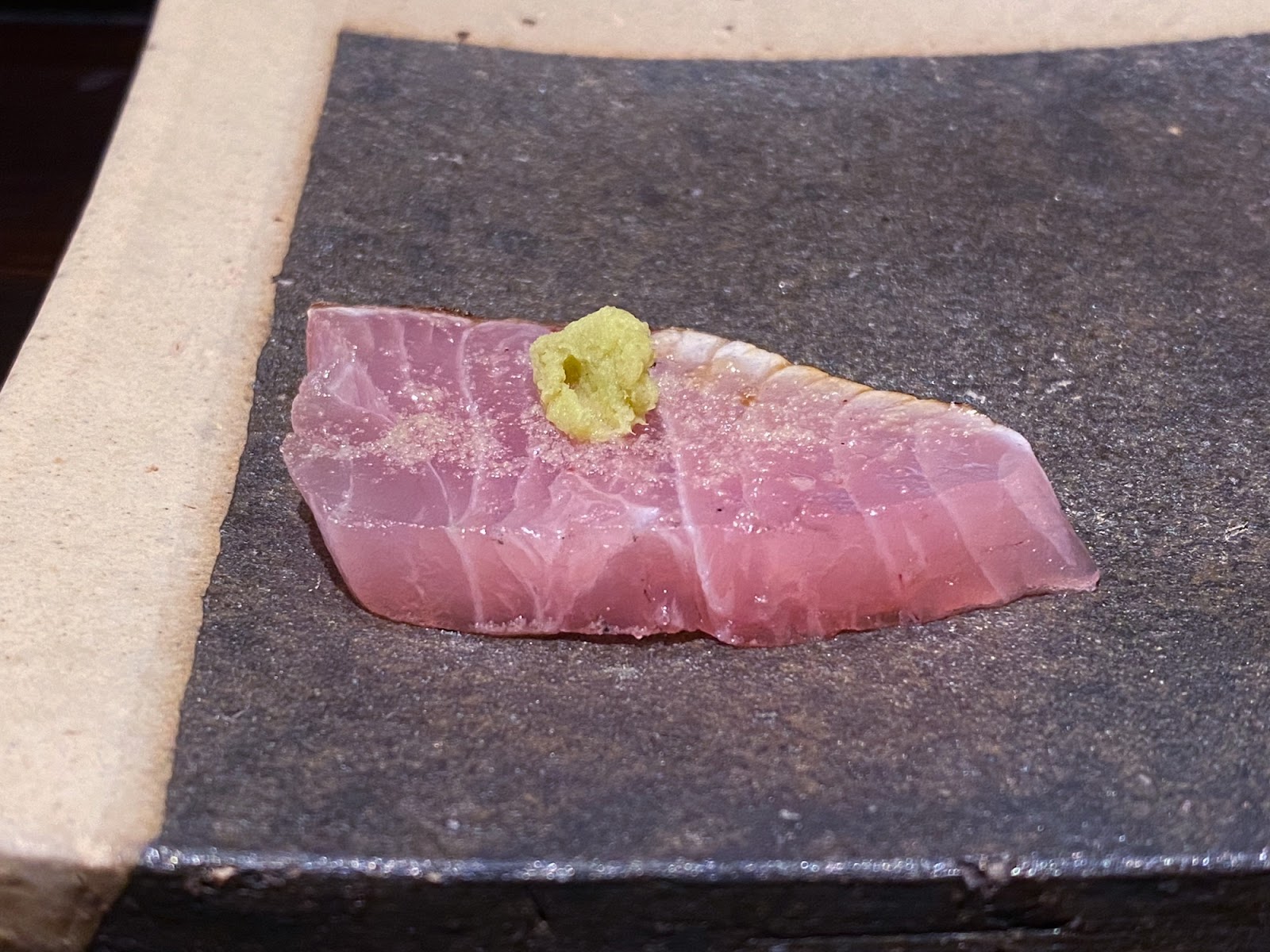 和蒔炭火割烹 紅魽/昆布鹽/阿里山山葵