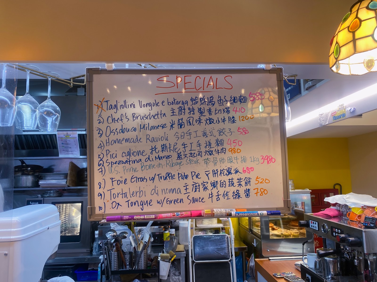 Sapori 義品味小餐屋 SAPORI 給你看看的黑板菜