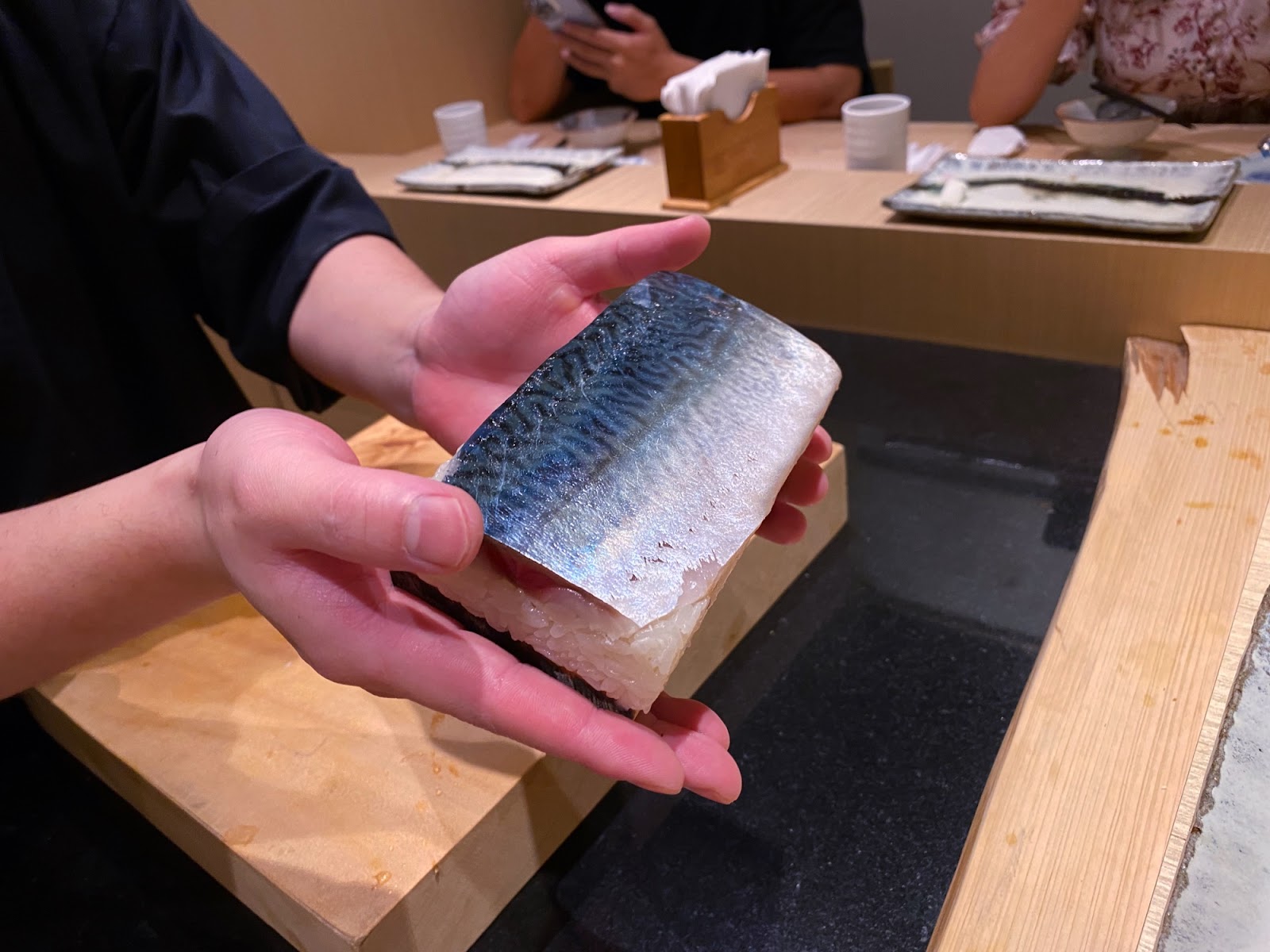 樂魚料亭 鯖花魚昆布押壽司