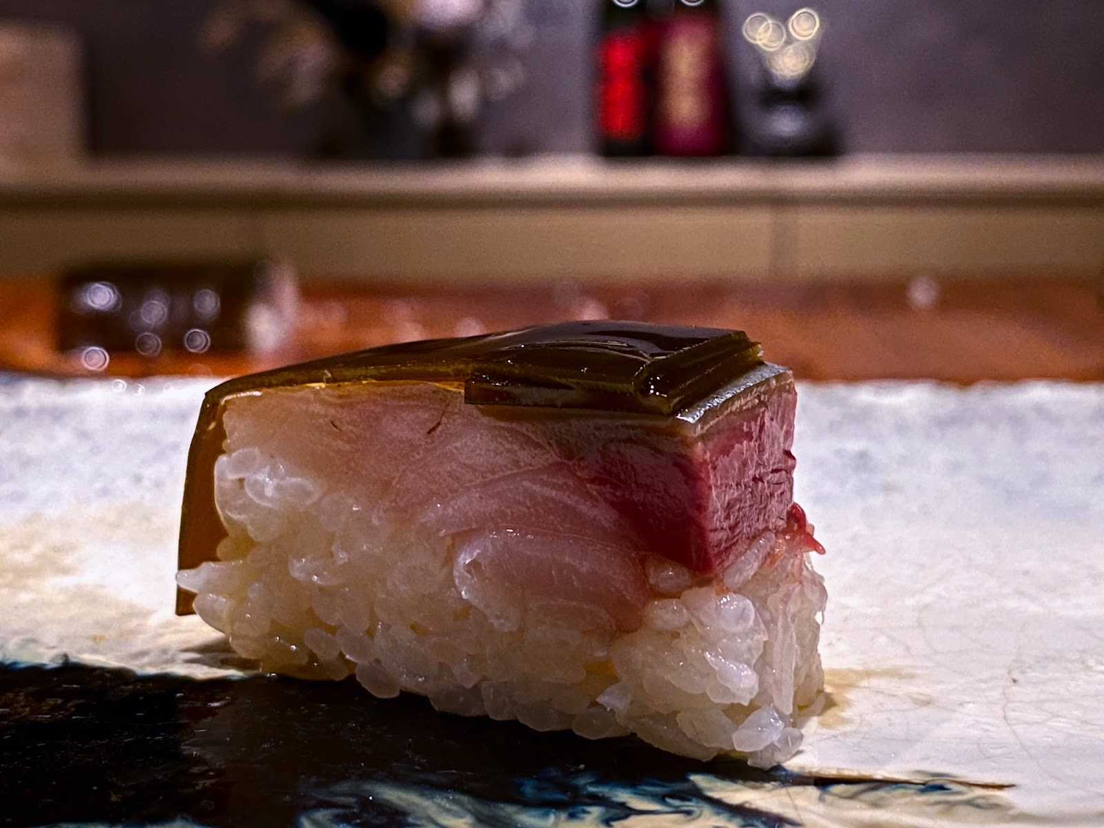 樂魚料亭 鯖花魚昆布押壽司