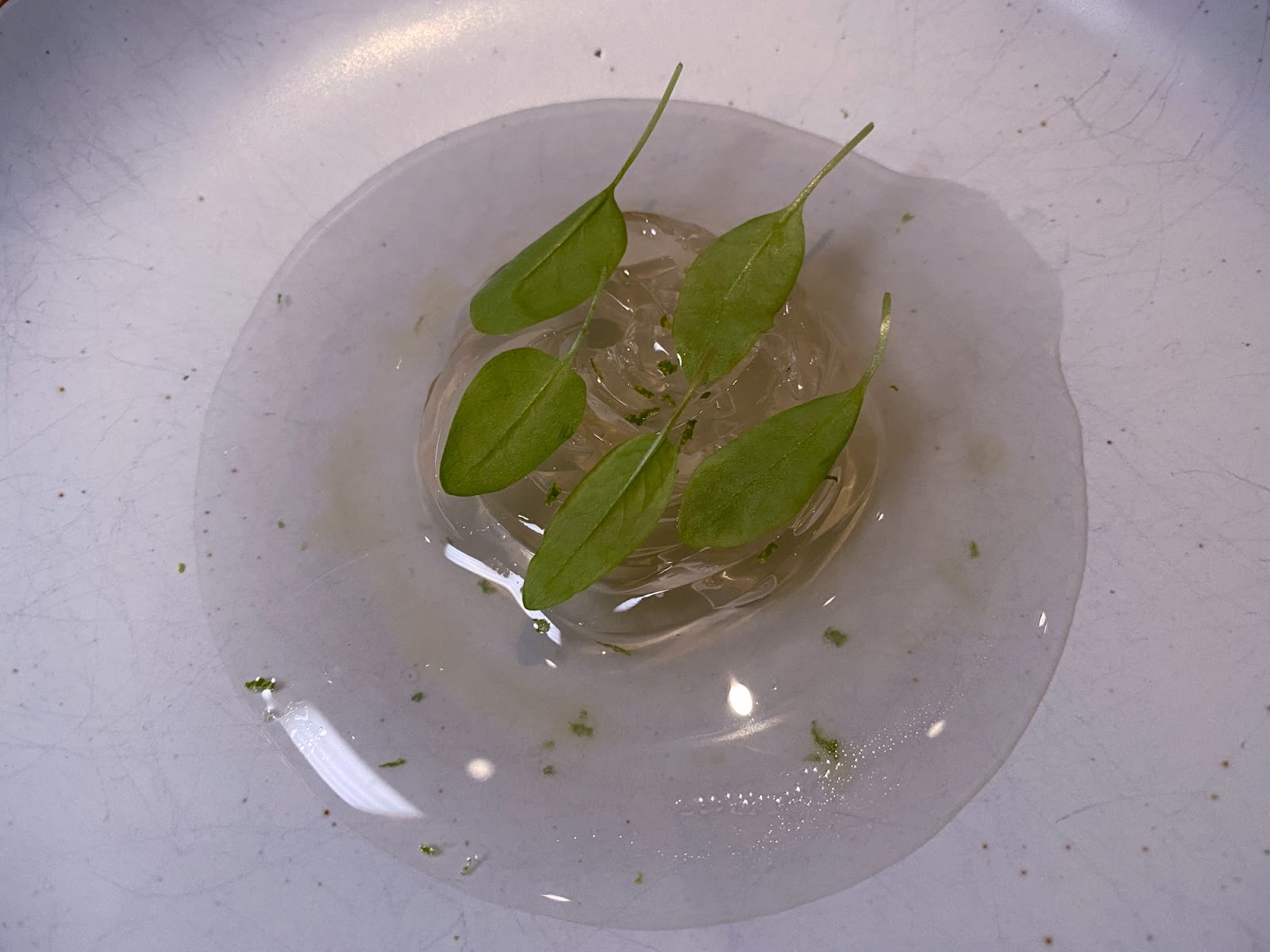 HUGH dessert dining 香茅果凍冷麵/馬里布椰子冷湯/自製香茅油/萊姆皮