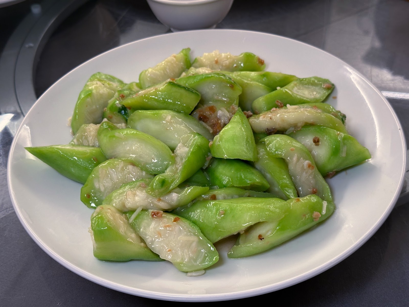 香港九記海鮮 鹹魚薑米炒勝瓜