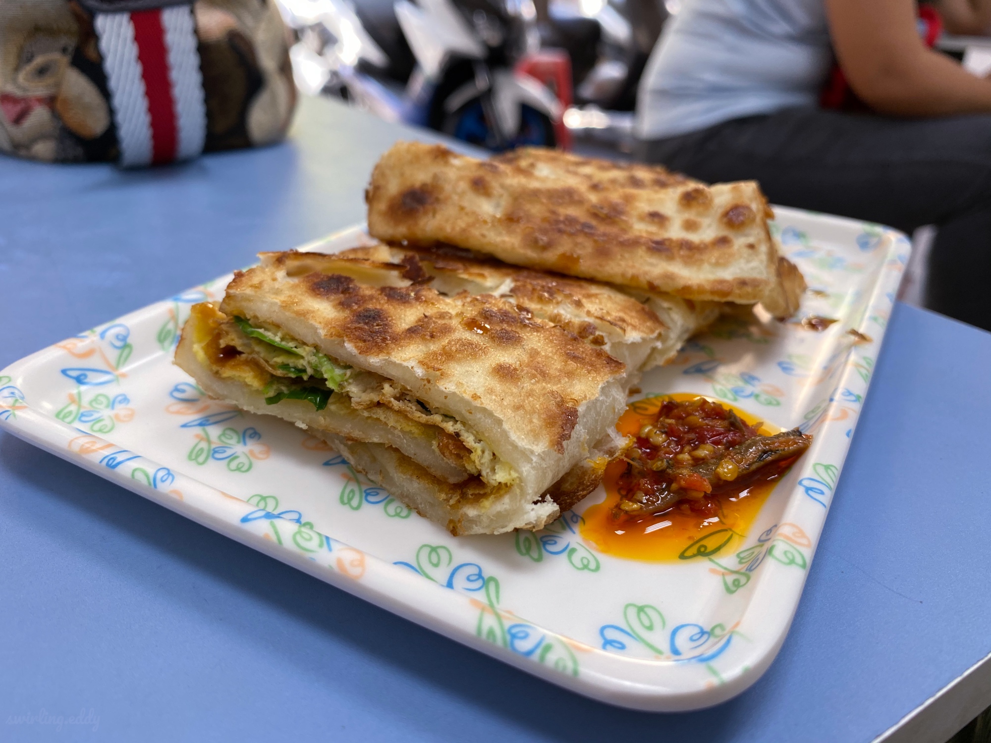 Lion手工蛋餅 九層塔蛋餅