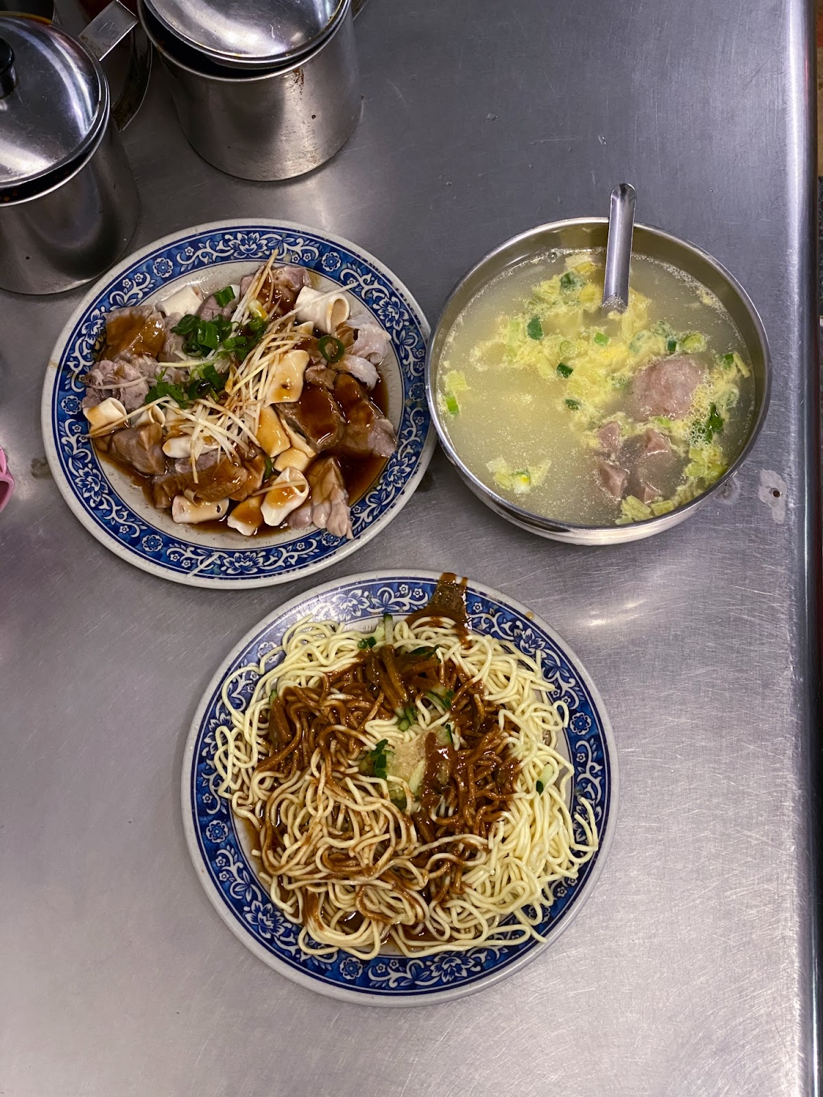 闞記涼麵 蛋花貢丸湯