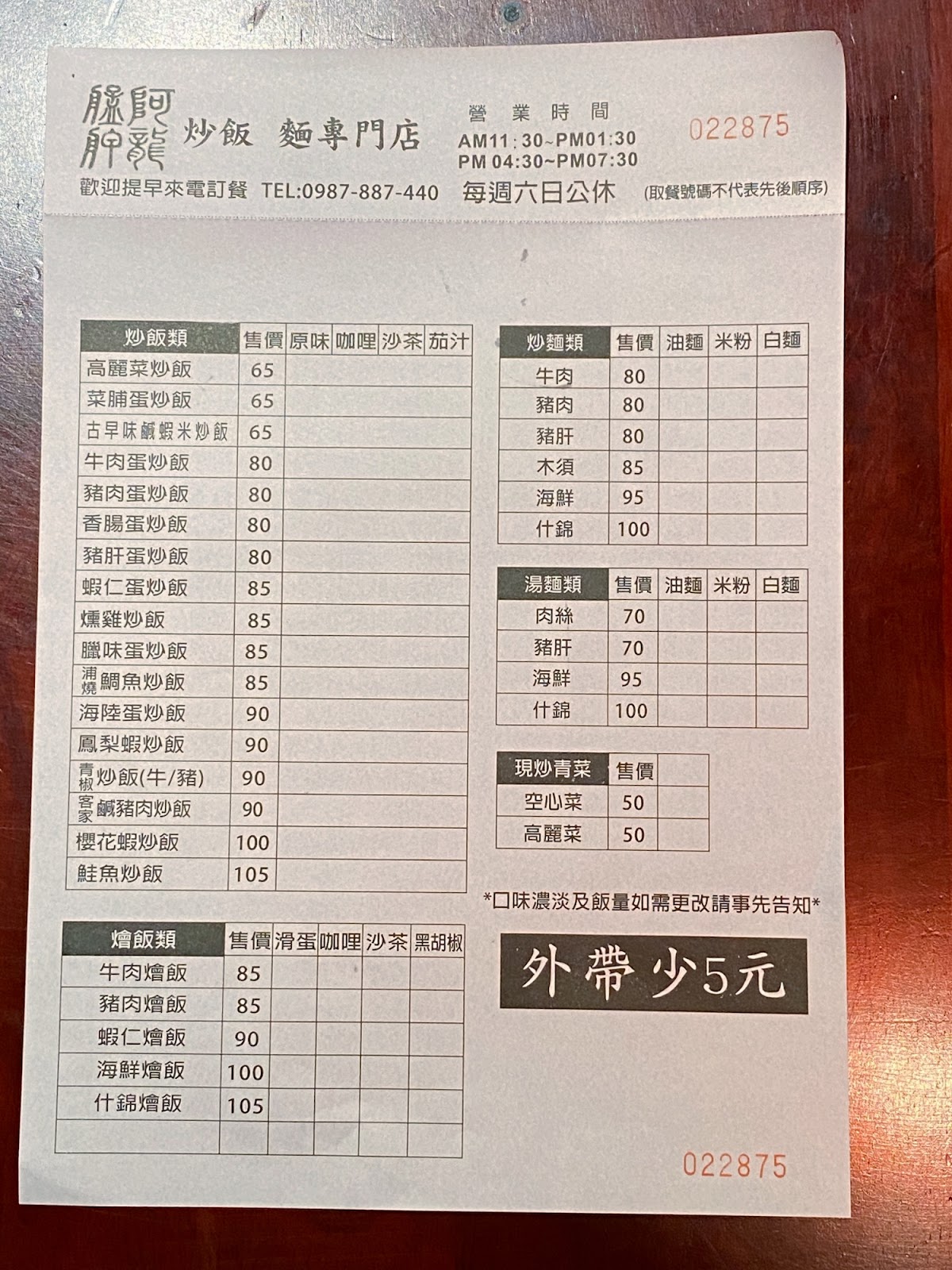 艋舺阿龍 艋舺阿龍 有點選擇困難的菜單
