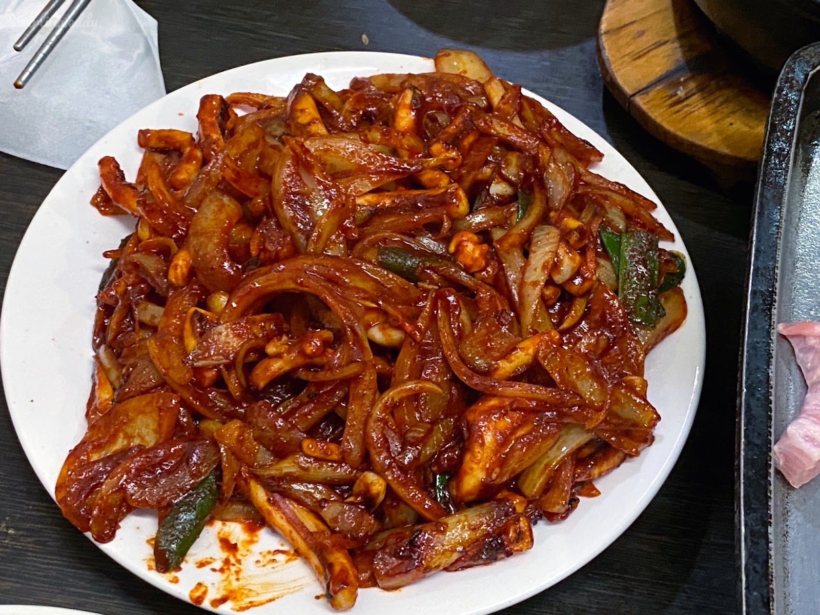 東輝韓食館 辣炒魷魚